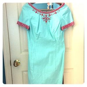 EUC Nora Beaded Sheath Dress